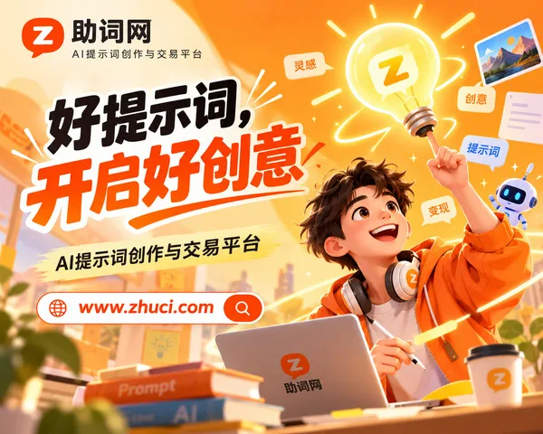 助词网AI提示词创作平台:为AI工具使用者和创作者搭建桥梁